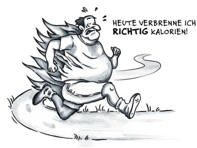 Heute berbrenne ich richtig Kalorien!
